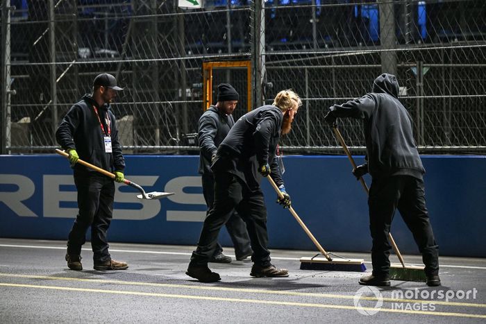 Reparaciones en curso de las arquetas del circuito