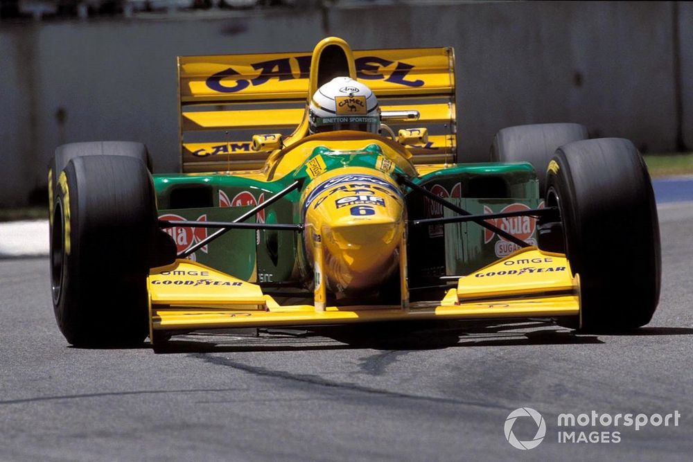 Riccardo Patrese, Benetton B193B Ford en su última carrera en F1