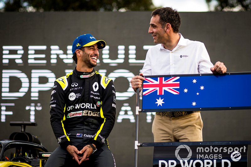 Daniel Ricciardo, Renault F1 con Cyril Abiteboul, Renault F1 Team