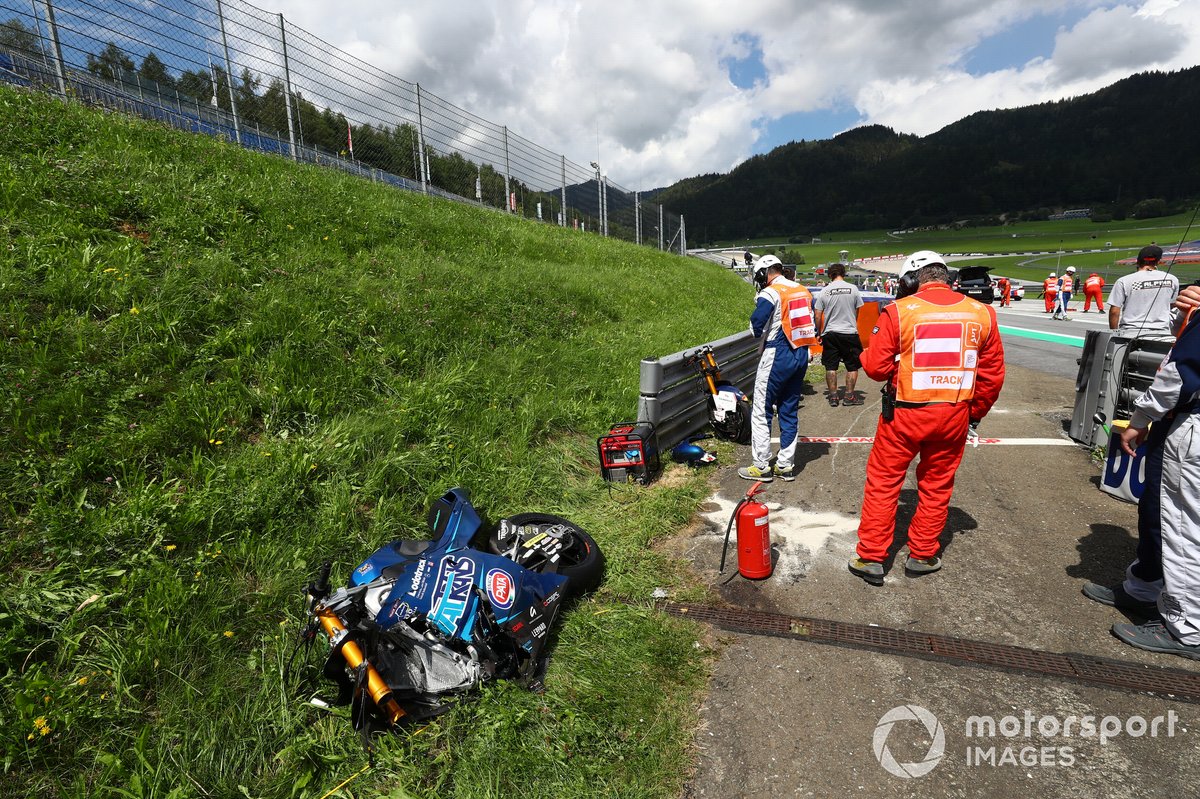 Enea Bastianini, Italtrans Racing Team crash