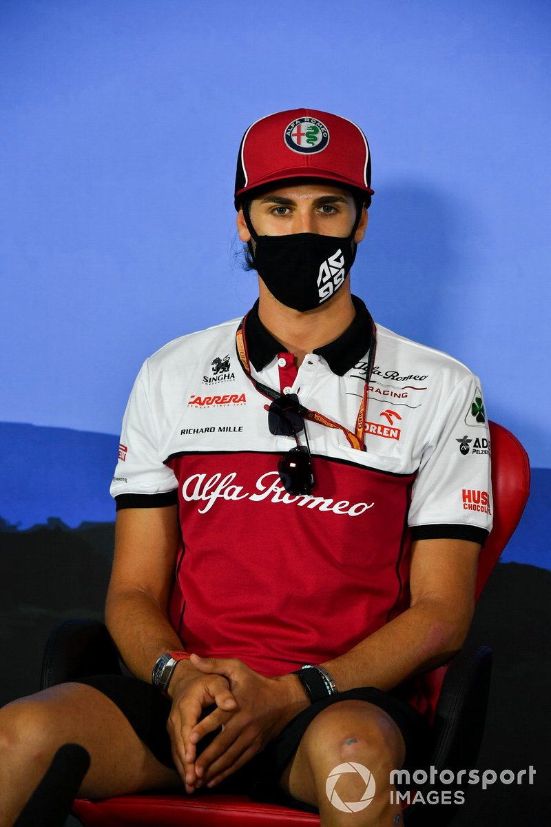 Antonio Giovinazzi, Alfa Romeo in the press conference