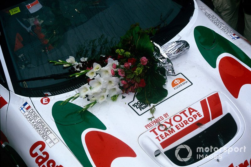 Winners car of Juha Kankkunen, Denis Giraudet, Toyota Celica Turbo 4WD