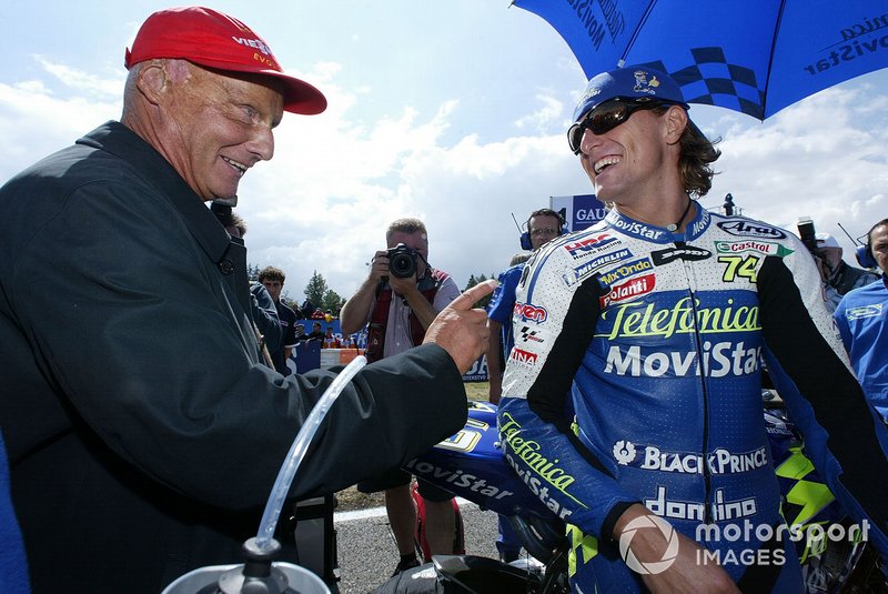 Niki Lauda y Sete Gibernau