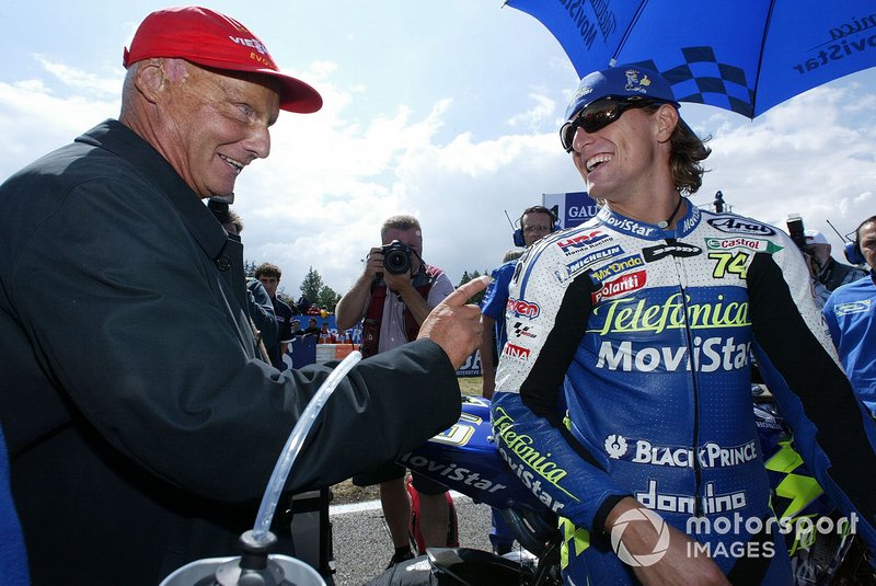 Niki Lauda et Sete Gibernau
