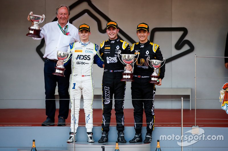 Podium: 1. Anthoine Hubert,, 2. Louis Deletraz, 3. Guanyu Zhou