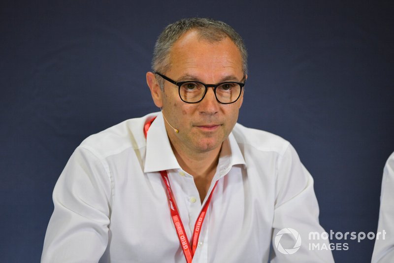 Stefano Domenicali alla conferenza stampa per le nuove gomme F2
