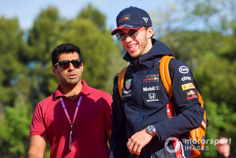 Pierre Gasly, Red Bull Racing and Karun Chandhok, Sky TV