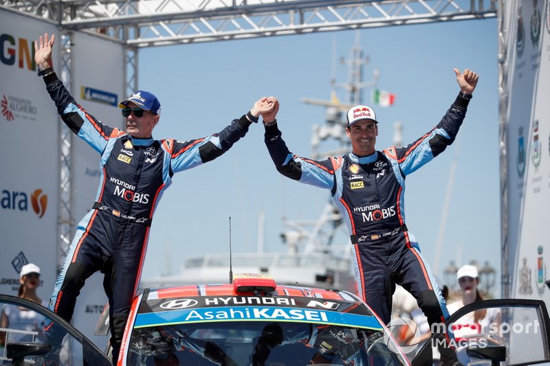 Ganador Dani Sordo, Carlos del Barrio, Hyundai Motorsport Hyundai i20 Coupe WRC