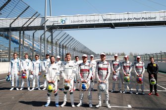Duitse coureurs, Timo Glock, BMW Team RMG, Marco Wittmann, BMW Team RMG, Mike Rockenfeller, Audi Sport Team Phoenix, René Rast, Audi Sport Team Rosberg