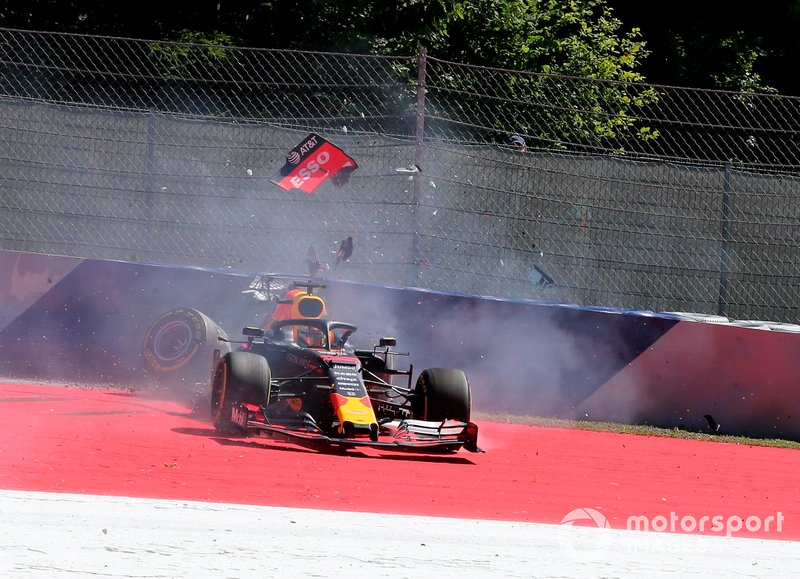 Choque de Max Verstappen, Red Bull Racing RB15