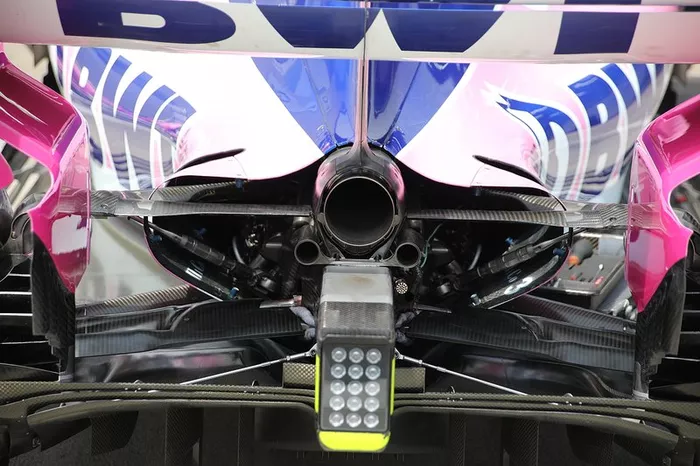 L'arrière de la Racing Point RP19