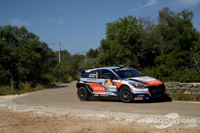 Corrado Fontana, Nicola Arena, Hyundai i20 WRC. Bluthunder