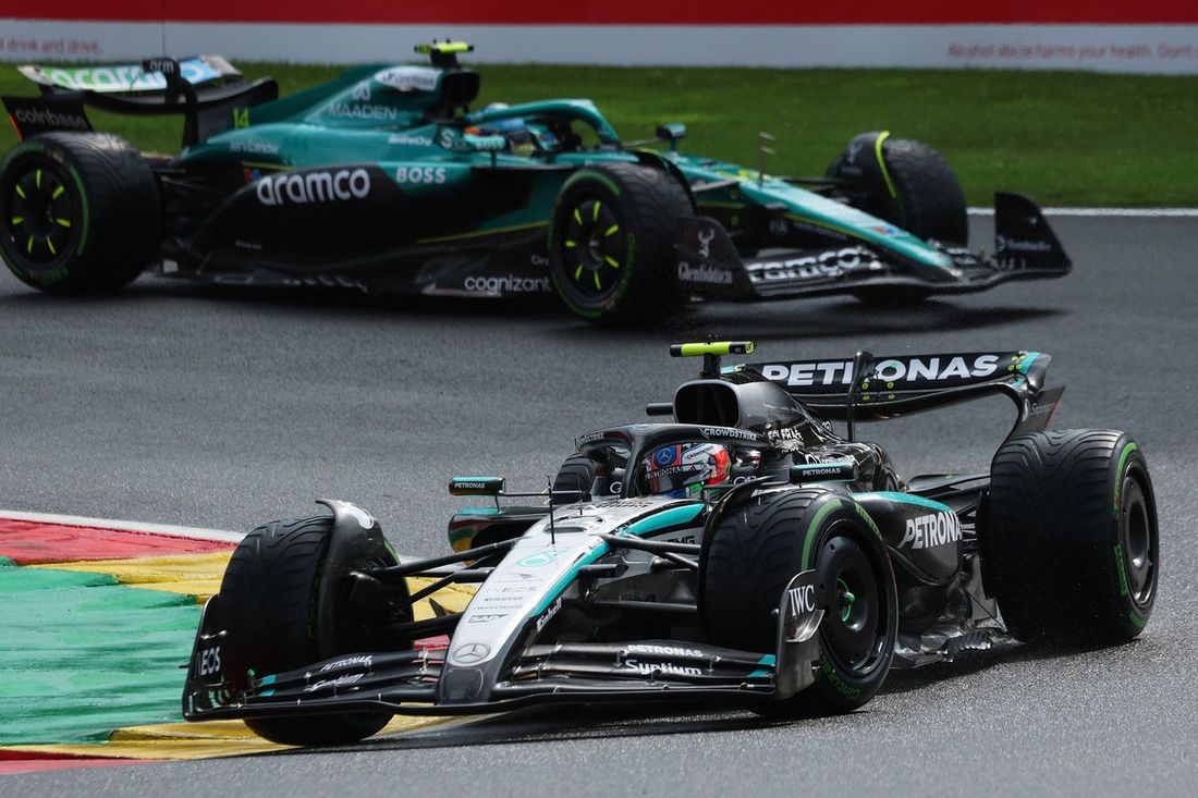 Fernando Alonso, Aston Martin Racing, Andrea Kimi Antonelli, Mercedes