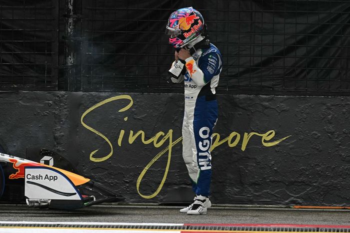 Liam Lawson, accidente del equipo Racing Bulls