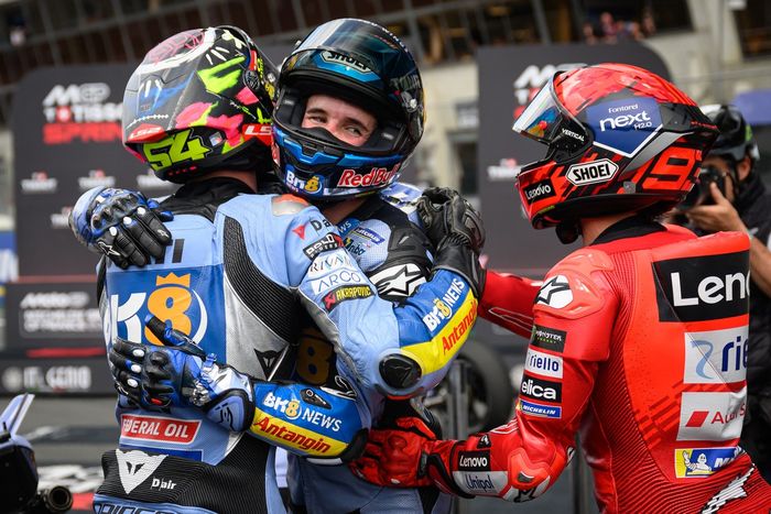 Fermin Aldeguer, Gresini Racing, Alex Marquez, Gresini Racing, Marc Marquez, Ducati Team