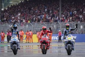 Marc Márquez, Equipo Ducati, Alex Márquez, Gresini Racing, Fermín Aldeguer, Gresini Racing