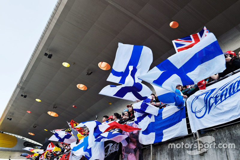 Kimi Räikkönen, Ferrari Fans auf der Tribüne