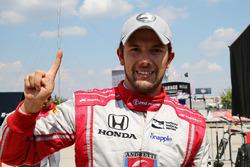 Polesitter Carlos Munoz, Andretti Autosport, Honda