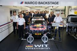 Marco Wittmann, BMW Team RMG, BMW M4 DTM celebrate with the team