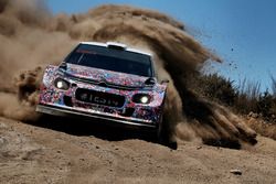 Kris Meeke, Craig Breen y Khalid Al-Qassimi, Citroën World Rally Team, Citroën C3 WRC Plus 2017