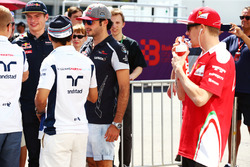 (L to R): Valtteri Bottas, Williams; Max Verstappen, Red Bull Racing; Felipe Massa, Williams; Carlos