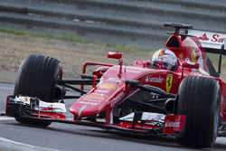 Sebastian Vettel, Ferrari tests the 2017 spec Pirelli