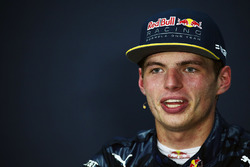 Max Verstappen, Red Bull Racing lors de la conférence de presse de la FIA