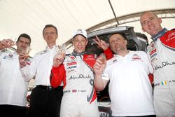 Les vainqueurs Kris Meeke, Paul Nagle, Citroën DS3 WRC, Abu Dhabi Total World Rally Team