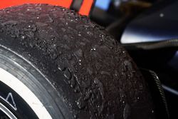 Worn Pirelli tyre