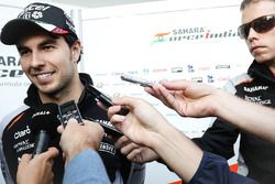 Sergio Pérez, Sahara Force India F1 con los medios