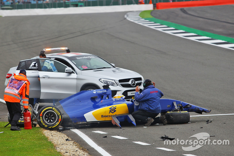 Marcus Ericsson, Sauber C35 crash