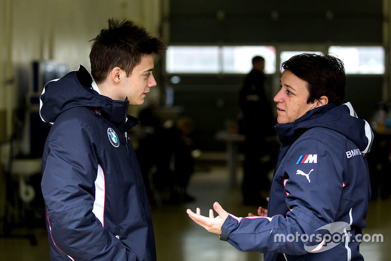 Louis Delétraz with Claudia Hürtgen, Schubert Motorsport