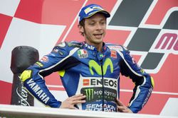 Podium: segundo lugar, Valentino Rossi, Yamaha Factory Racing