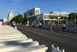 La pista dell'ePrix di Berlino in contruzione