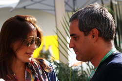 Juan Pablo Montoya, with his wife Connie Montoya