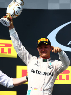 Podium: second place Nico Rosberg, Mercedes AMG F1 Team