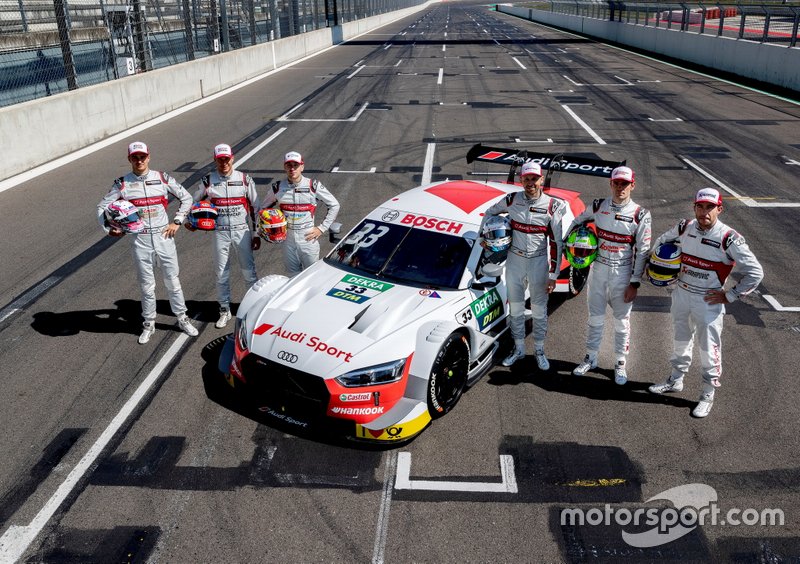 Nico Müller, Audi Sport Team Abt Sportsline, Loic Duval, Audi Sport Team Phoenix, Robin Frijns, Audi Sport Team Abt Sportsline, René Rast, Audi Sport Team Rosberg, Jamie Green, Audi Sport Team Rosberg, Mike Rockenfeller, Audi Sport Team Phoenix