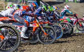 Jeffrey Herlings, Red Bull KTM Factory Racing bij de start van de race