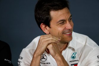Toto Wolff, Executive Director (Business), Mercedes AMG, in the Team Principals Press Conference