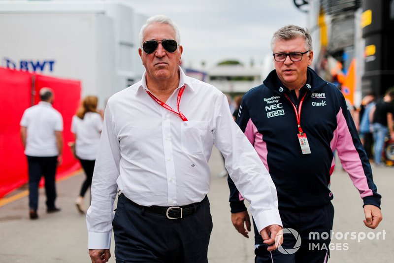 Lawrence Stroll, Owner, Racing Point e Otmar Szafnauer, Team Principal and CEO, Racing Point