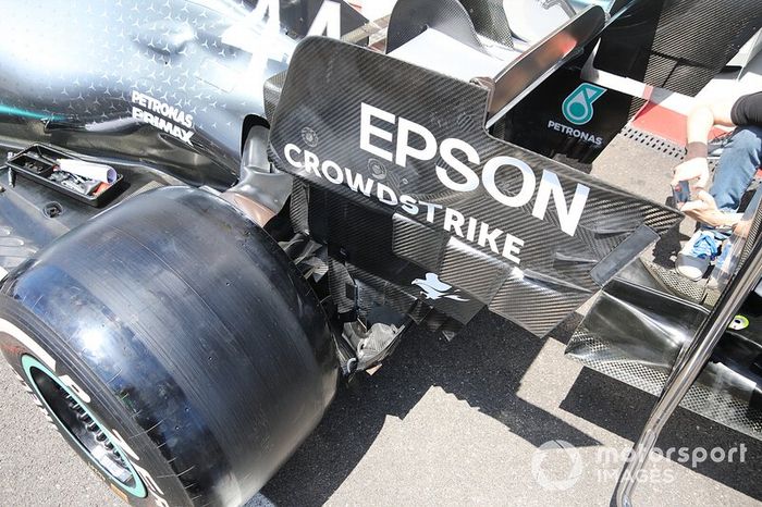 Detalle trasero del Mercedes AMG F1 W10