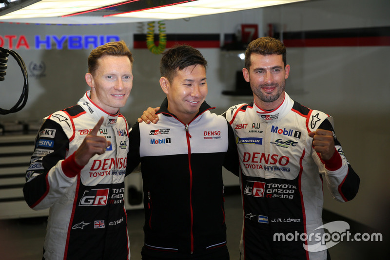 Pole de #7 Toyota Gazoo Racing Toyota TS050: Mike Conway, Kamui Kobayashi, Jose Maria Lopez