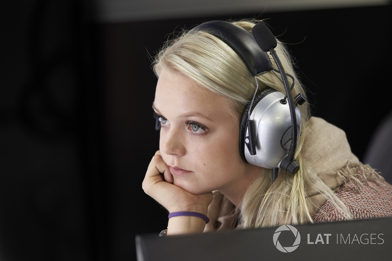 Emilia Pikkarainen, wife of Valtteri Bottas, Mercedes AMG F1