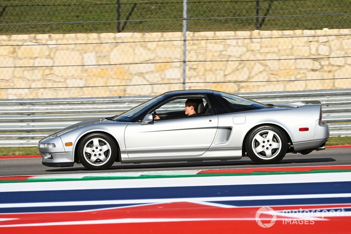 Acción en pista del Honda NSX