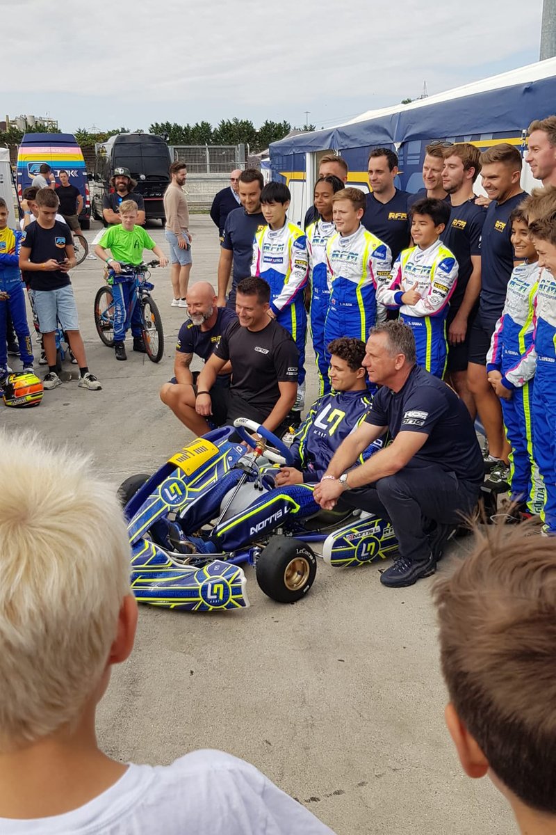 Lando Norris all'Adria Karting Raceway