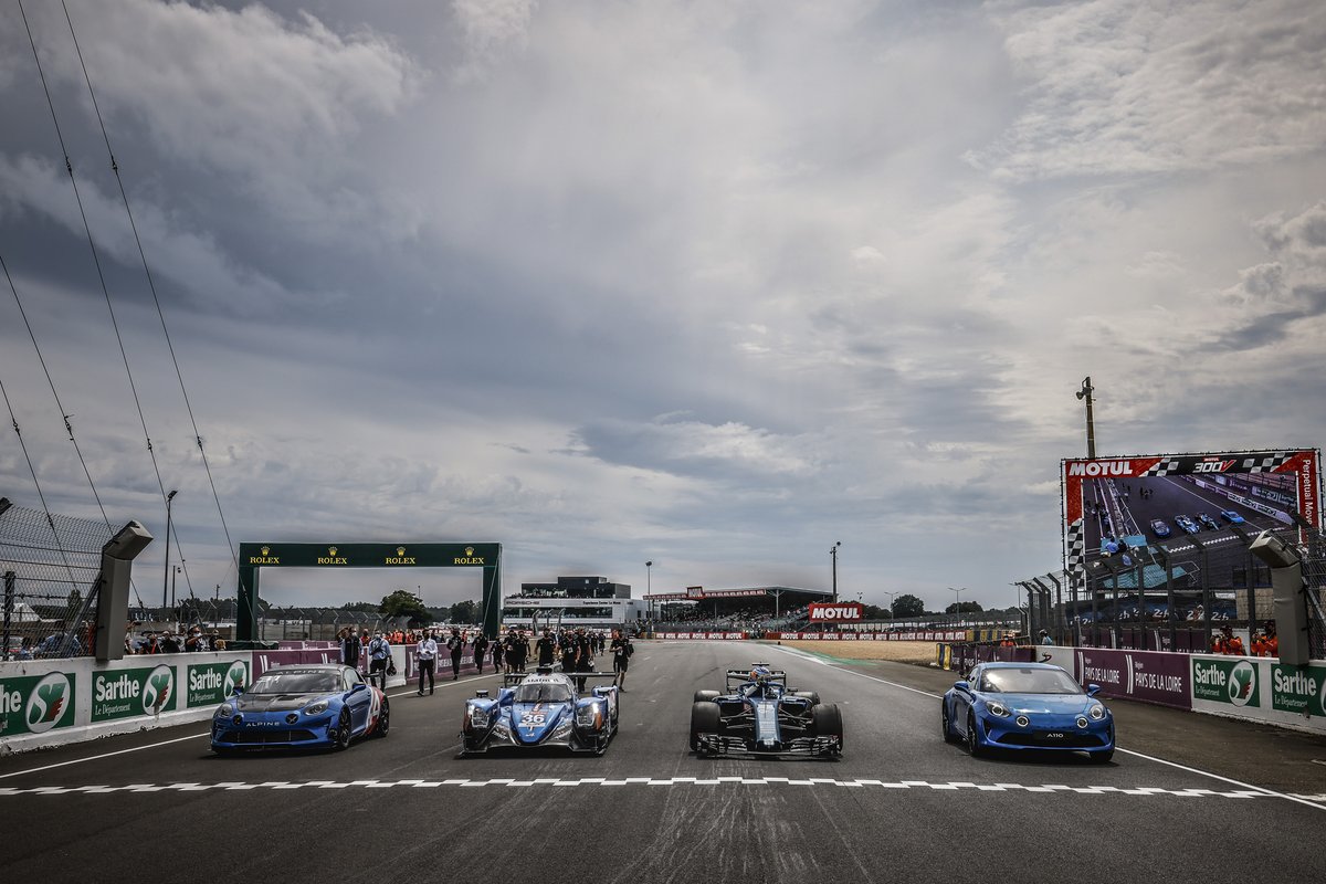 Coches de carreras de Alpine: F1, LMP2, R-GT y GT4 en las 24h de Le Mans
