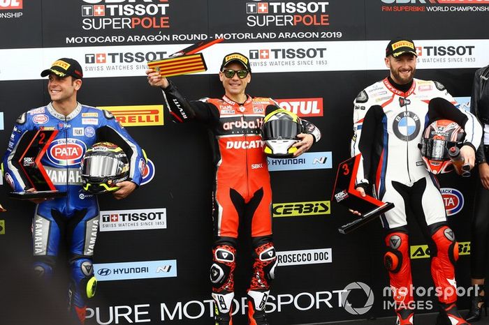 Sandro Cortese, GRT Yamaha WorldSBK, Alvaro Bautista, Aruba.it Racing-Ducati Team, Tom Sykes, BMW Motorrad WorldSBK Team