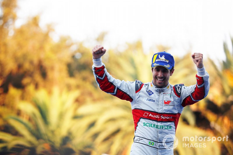 Lucas Di Grassi, Audi Sport ABT Schaeffler, festeggia sul podio