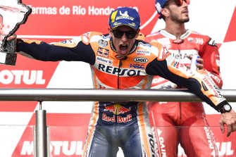 Podium: race winnaar Marc Marquez, Repsol Honda Team