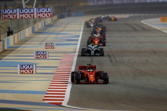 Sebastian Vettel, Ferrari SF90, Valtteri Bottas, Mercedes AMG W10, Charles Leclerc, Ferrari SF90
